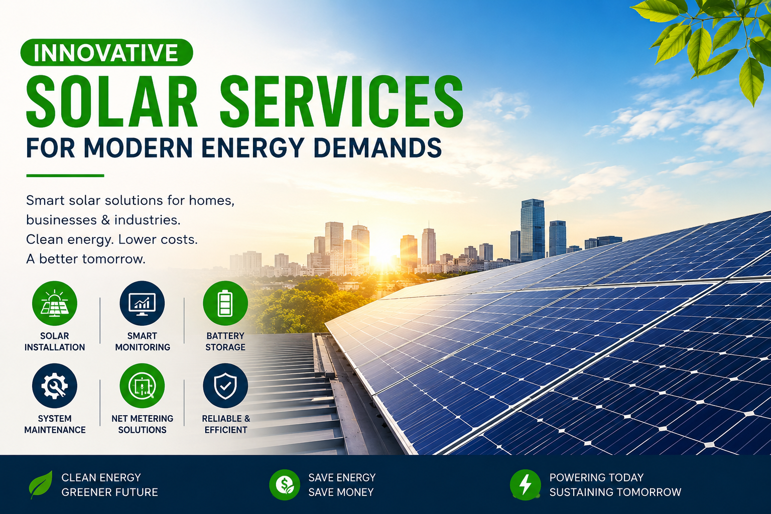 Discover innovative solar services and expert solar panel company solutions for homes and businesses with long-term energy savings.